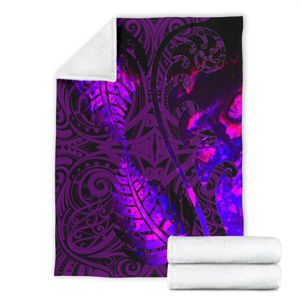 aotearoa-maori-premium-blanket-silver-fern-koru-vibes-purple