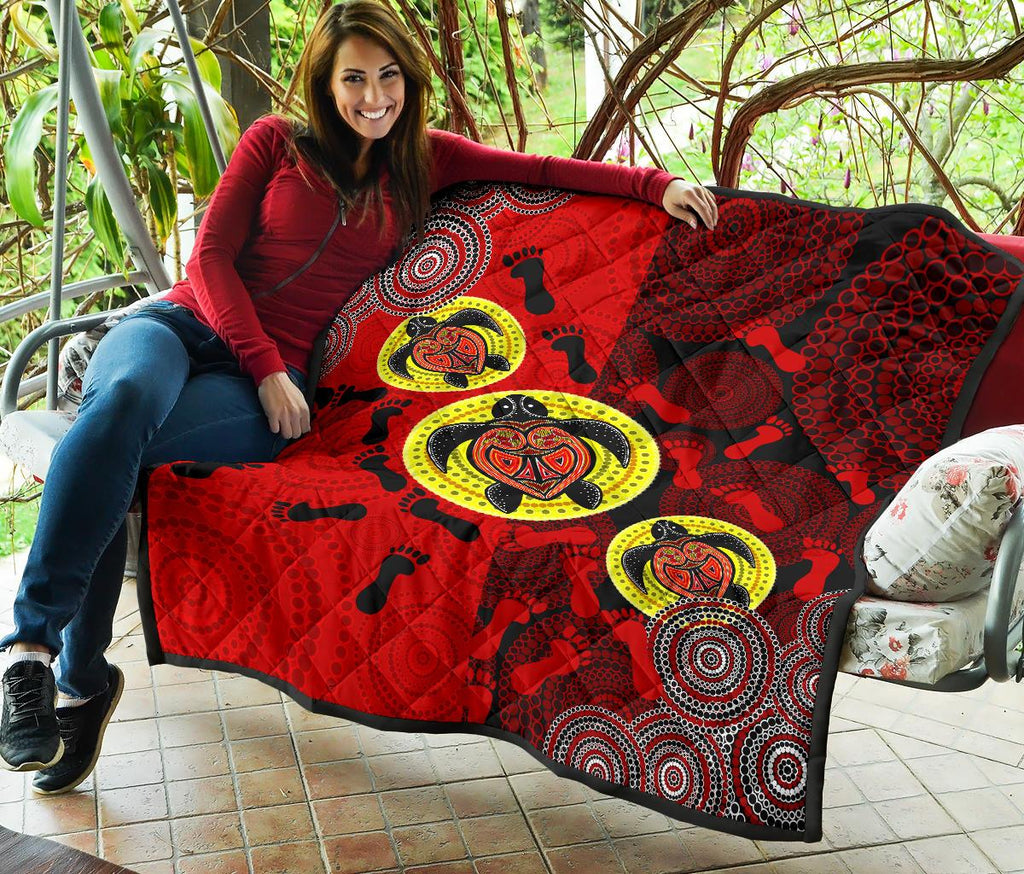 premium-quilt-aboriginal-dot-painting-quilt-turtle