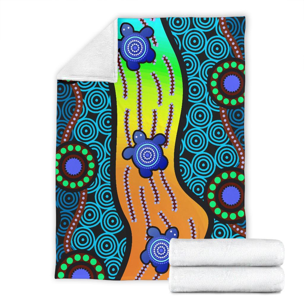 premium-blanket-aboriginal-turtle