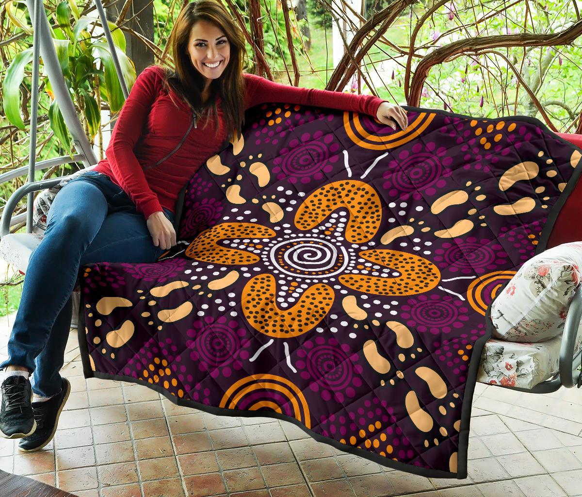aboriginal-premium-quilt-flowers-dot-panting-art