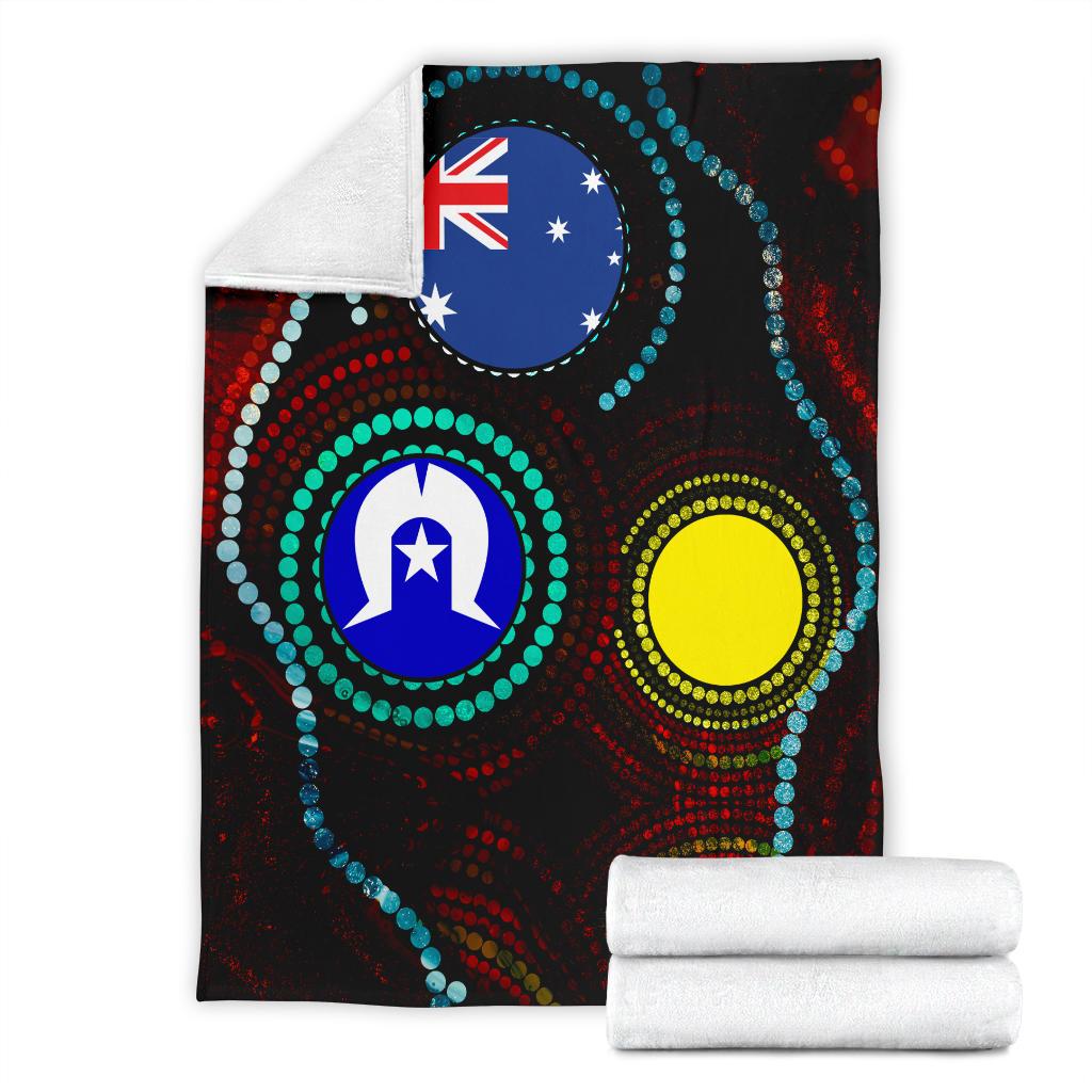 premium-blanket-aboriginal-dot-painting-flag