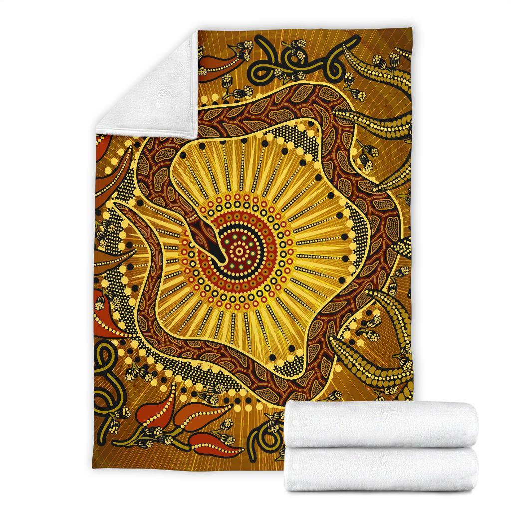 premium-blanket-australian-aboriginal-snake-rainbow-serpent