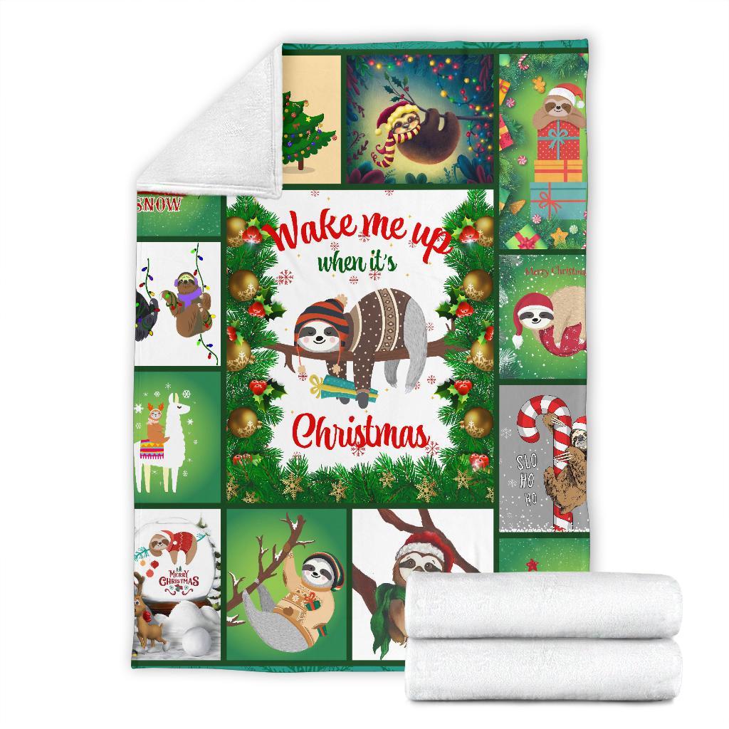 christmas-premium-blanket-light-green-merry-christmas