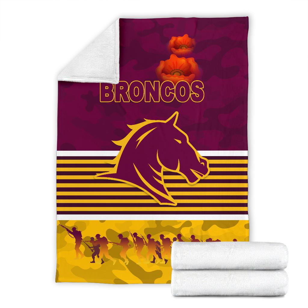 brisbane-broncos-premium-blanket-anzac-day-simple-style-maroon