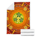 aboriginal-premium-blanket-turtle-circle-dot-painting-art