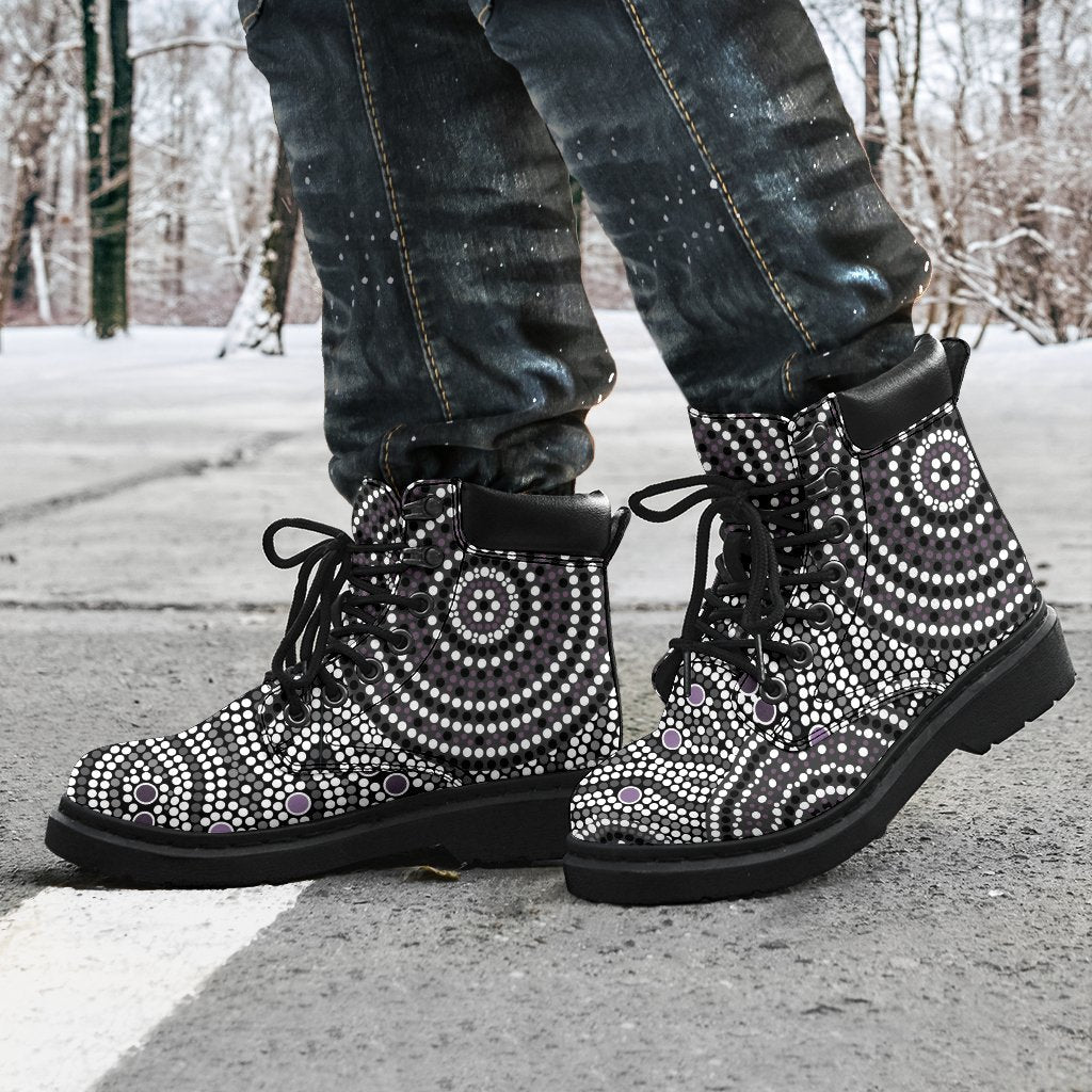 aboriginal-boots-circle-dot-painting-all-season-ver04