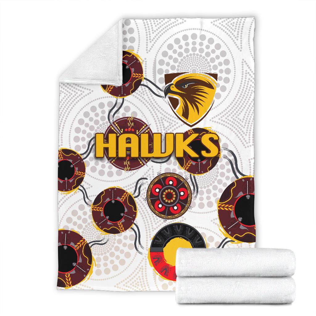 hawthorn-premium-blanket-hawks-indigenous-white