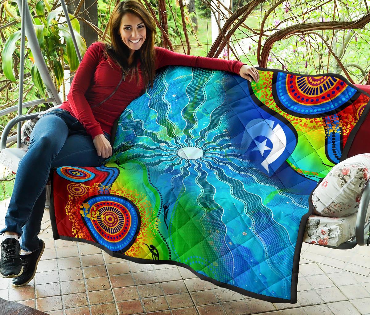 premium-quilt-torres-strait-islanders-flag-with-aboriginal-patterns-quilt