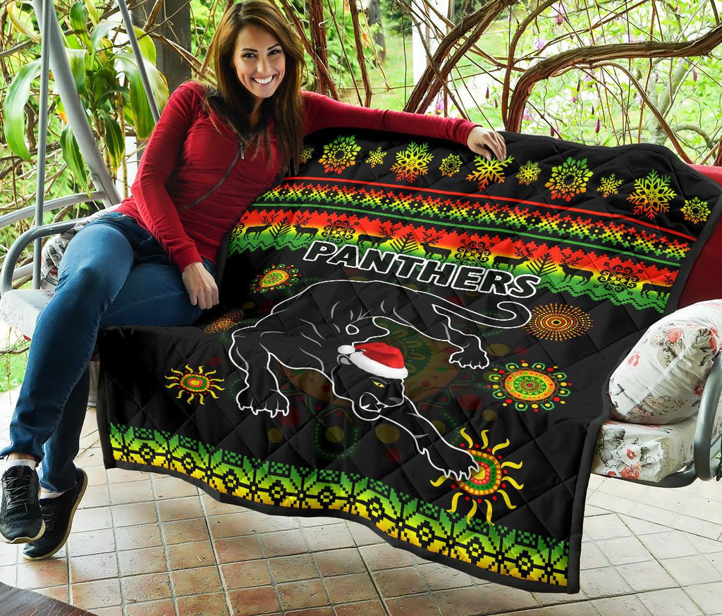 penrith-panthers-christmas-premium-quilt-indigenous