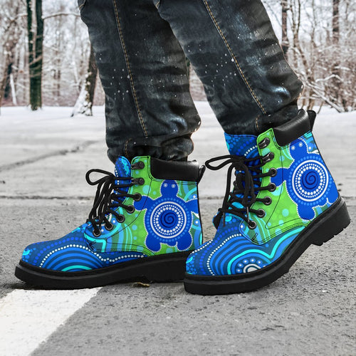 1staustrali-aboriginal-all-season-boots-aboriginal-turtle-family