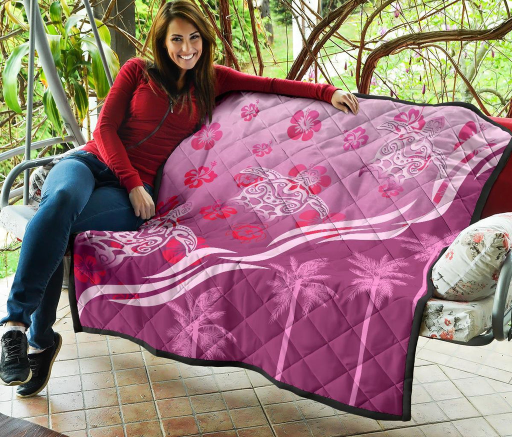 pink-turtle-hibiscus-premium-quilt