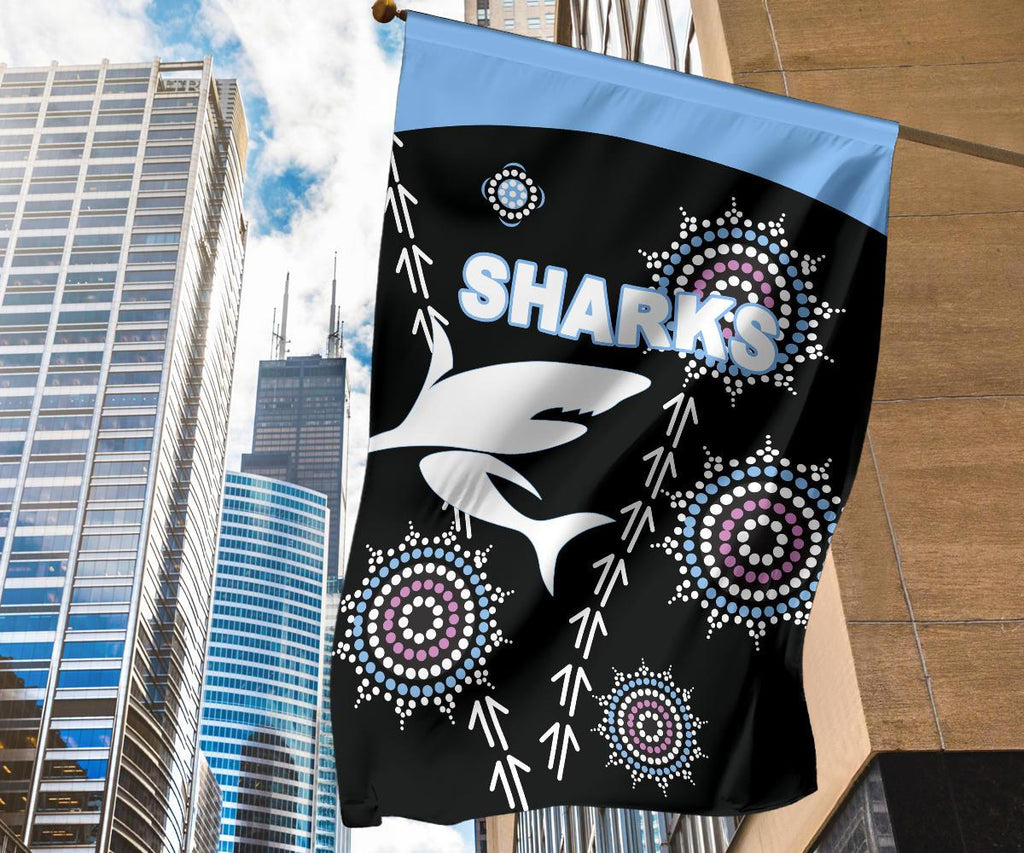 cronulla-flag-sharks-simple-indigenous-black