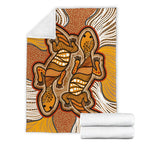 aboriginal-premium-blanket-indigenous-two-lizard-vintage-stye