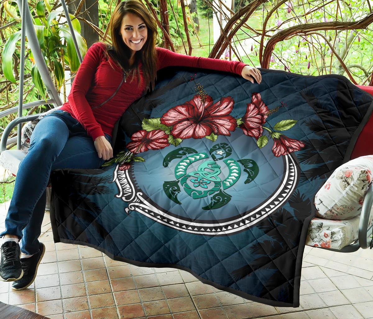 new-zealand-premium-quilt-polynesian-ohana-turtle-hibiscus-mother-son