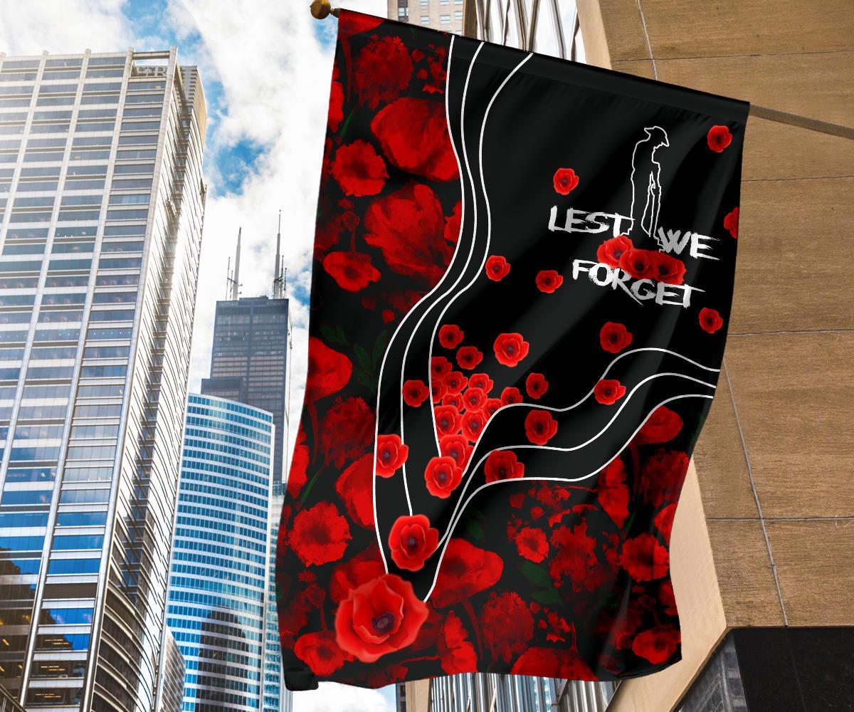 anzac-lest-we-forget-flag-poppy-flowers