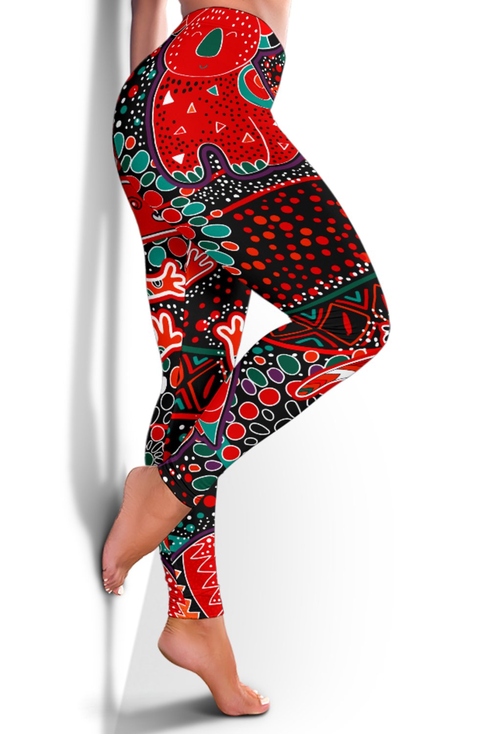 leggings-aboriginal-animal-dot-acrylic-paint