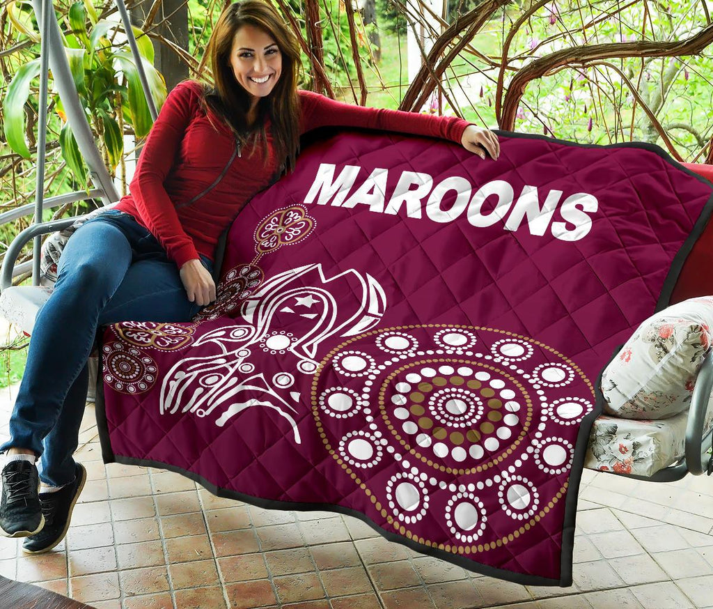 queensland-premium-quilt-maroons-simple-indigenous