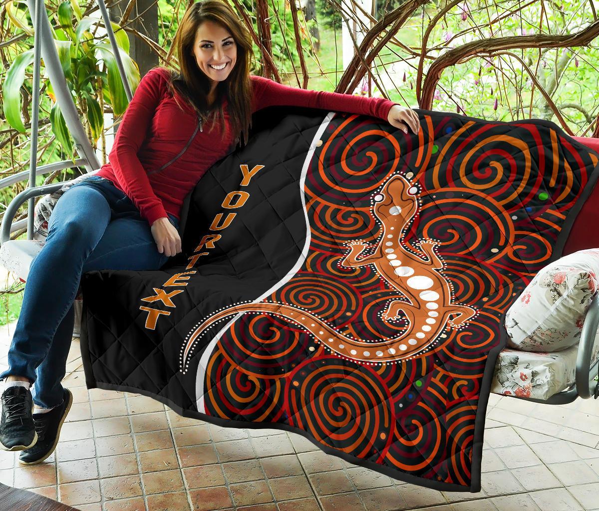 aboriginal-personalised-premium-quilt-indigenous-lizard-dreaming