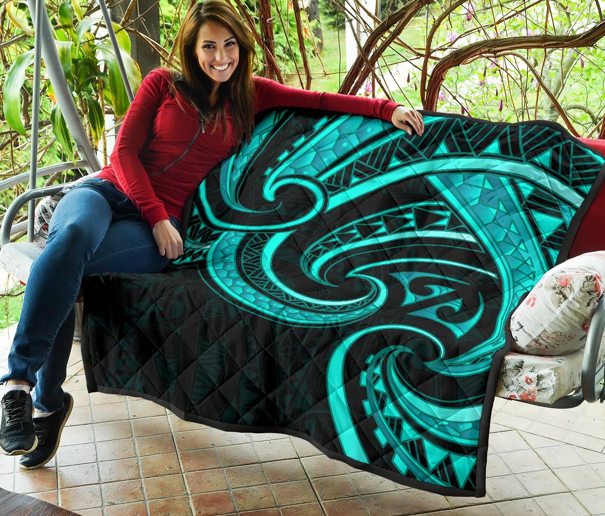 new-zealand-maori-mangopare-premium-quilt-polynesian-turquoise