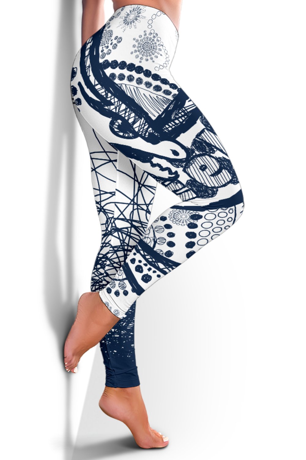 eels-rugby-womens-leggings-line-art-special-version