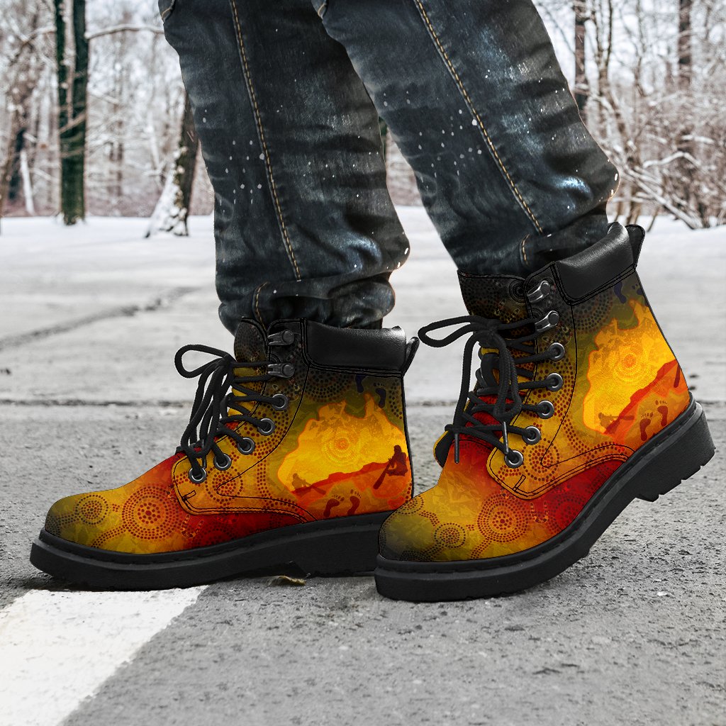 aboriginal-all-season-boots-australian-map-with-indigenous-color