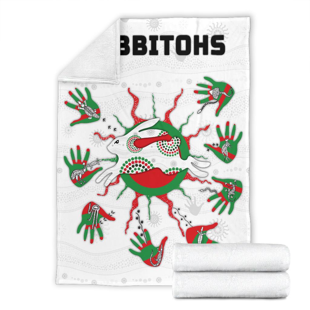 rabbitohs-indigenous-premium-blanket-animals-aboriginal