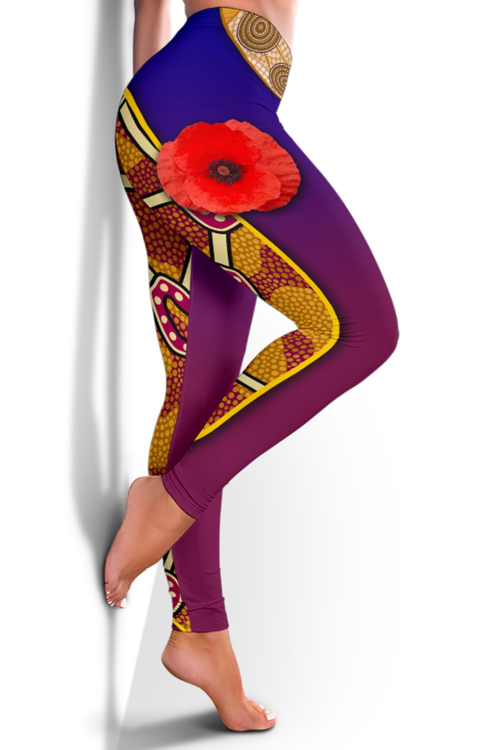 brisbane-womens-leggings-lions-anzac-day-gradients-style