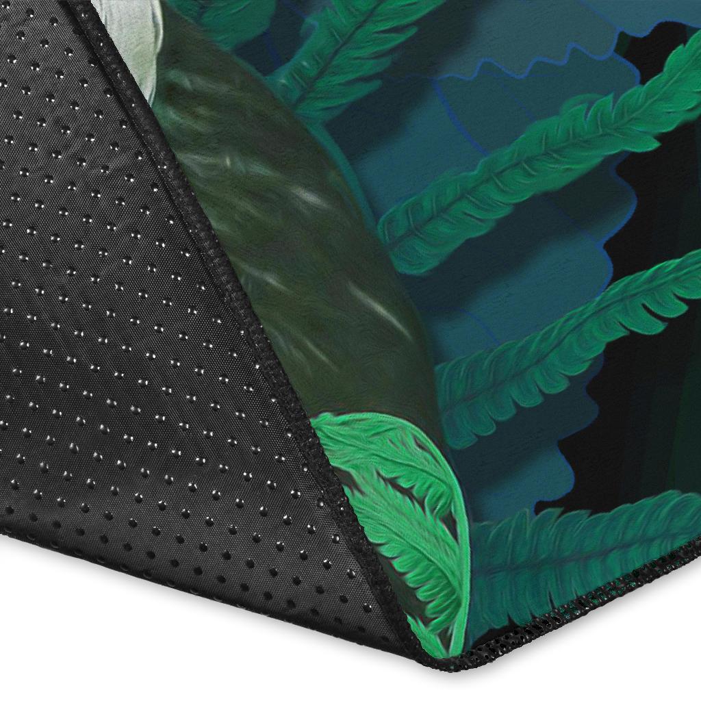 new-zealand-area-rug-koru-fern-mix-tui-bird-tropical-floral-turquoise