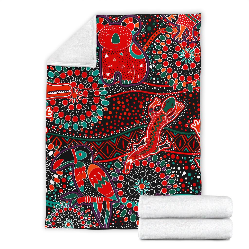blankets-aboriginal-animal-dot-acrylic-paint