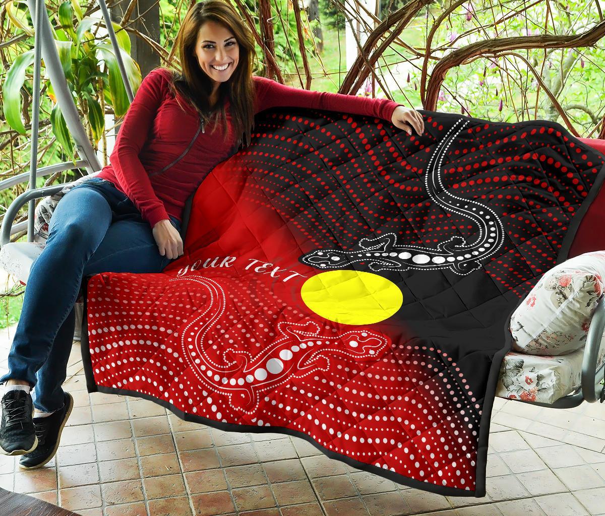 customaboriginal-premium-quilt-two-indigenous-lizard