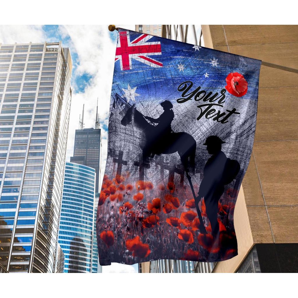custom-text-anzac-day-flag-lest-we-forget-vintage-poppies