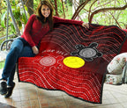 custom-aboriginal-premium-quilt-indigenous-circle-dot-painting-style
