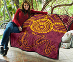 aboriginal-premium-quilt-aboriginal-snake-and-alligator