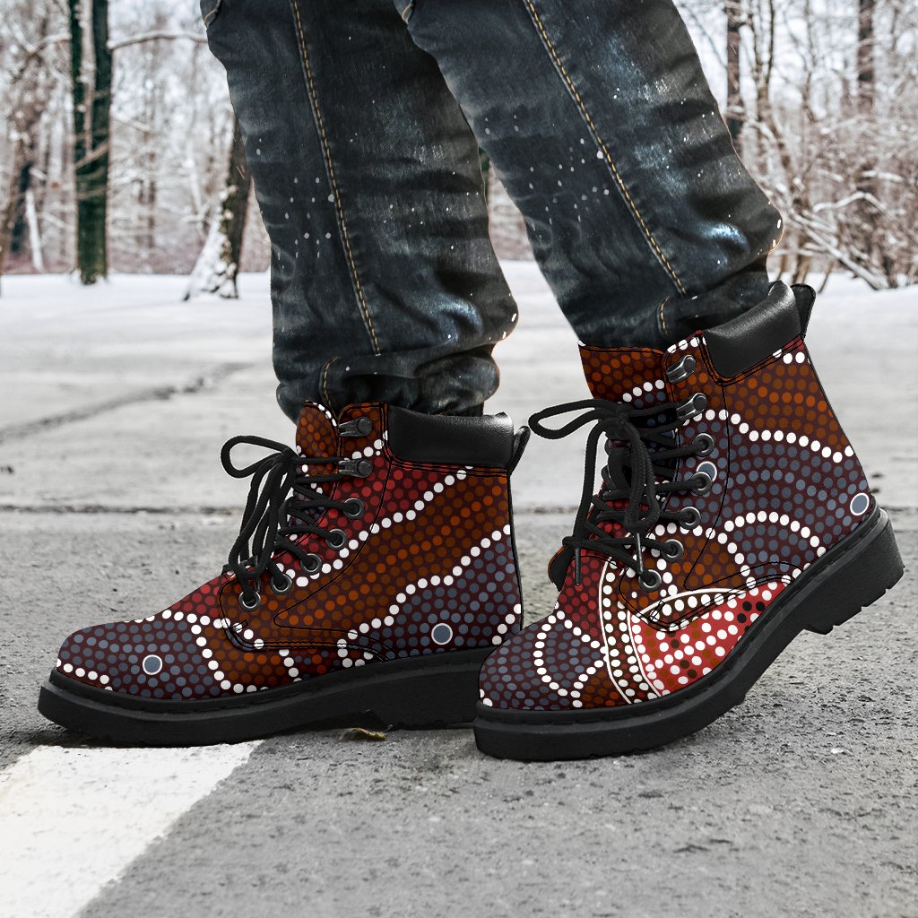 aboriginal-boots-circle-dot-painting-all-season-ver03