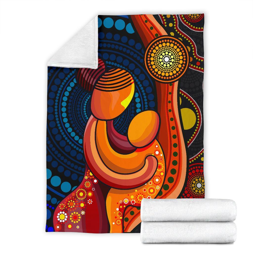 premium-blanket-aboriginal-mother-and-son