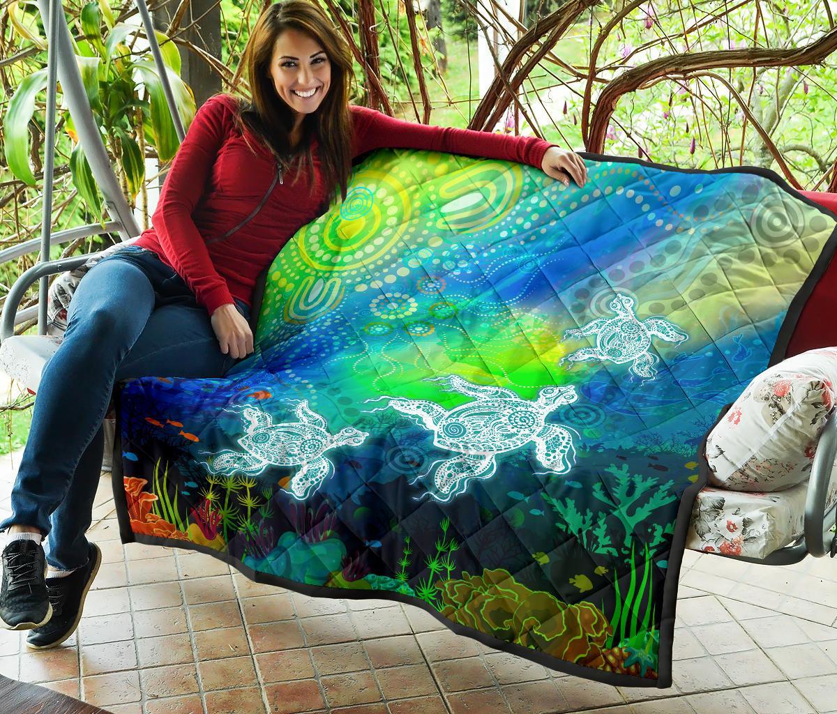aboriginal-premmium-quilt-indigenous-turtle-ocean-dot-painting-art