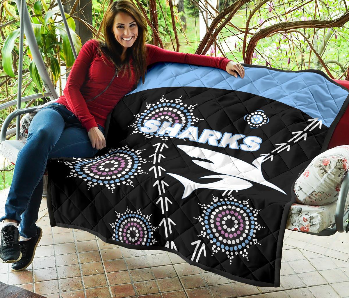 cronulla-premium-quilt-sharks-simple-indigenous-black