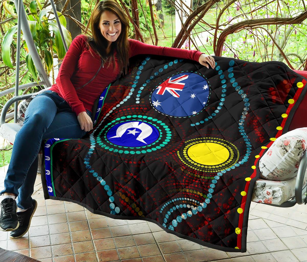 premium-quilt-aboriginal-dot-patterns-flag