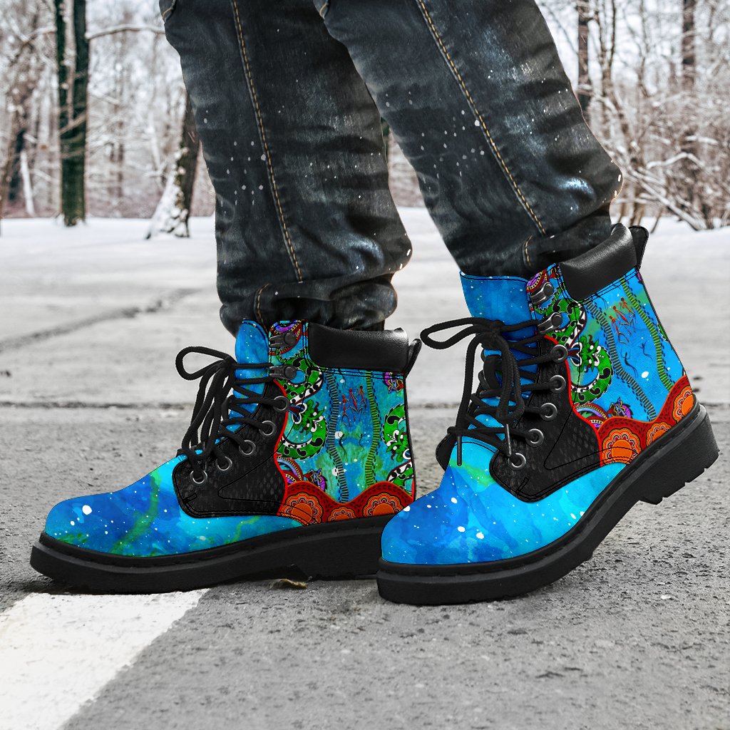 aboriginal-all-season-boots-aussie-indigenous-patterns-blue