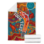aboriginal-personalised-premium-blanket-indigenous-boomerang