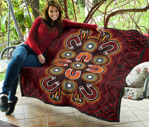 aboriginal-premium-quilt-aboriginal-dot-painting-flowers-style