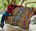 aboriginal-premium-quilt-indigenous-dot-painting