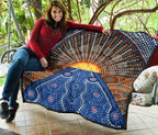 aboriginal-premium-quilt-australia-sunrise-dot-painting-art
