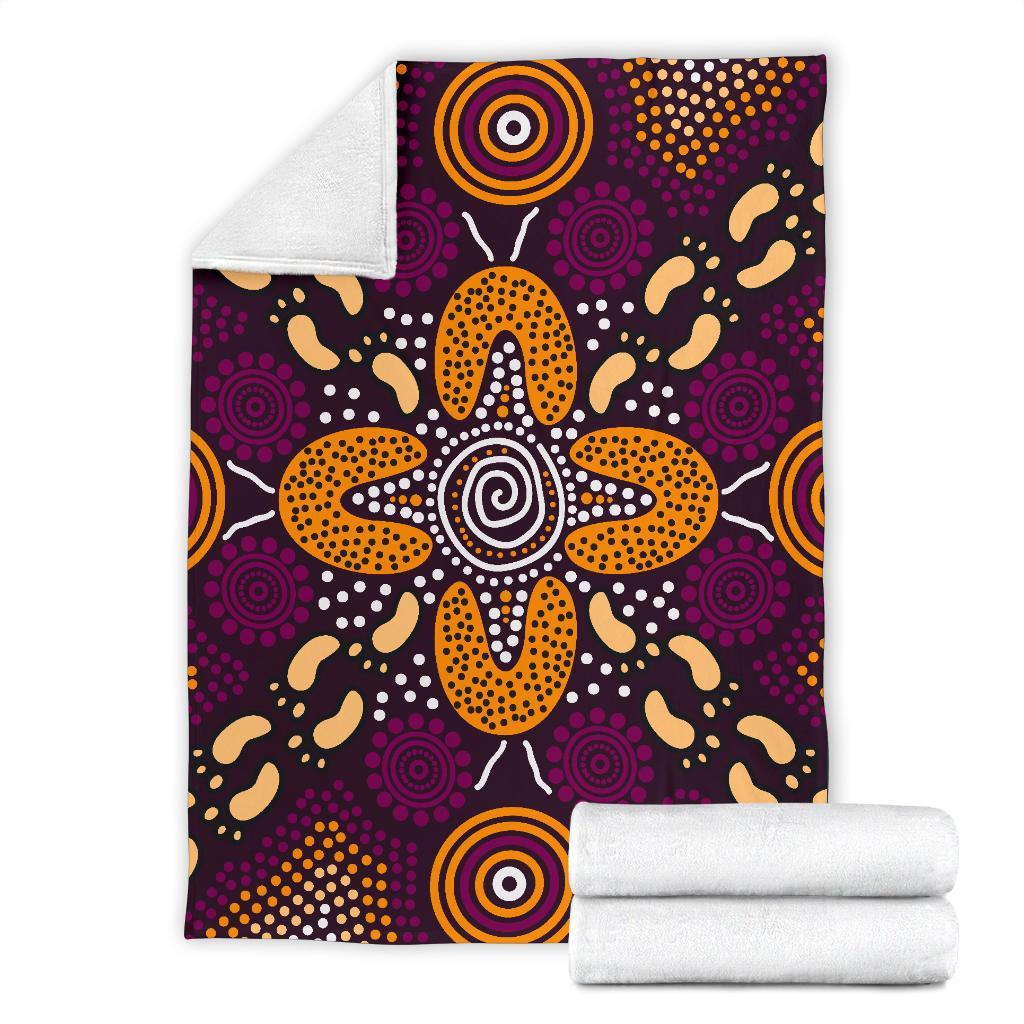 aboriginal-premium-blanket-flowers-dot-panting-art