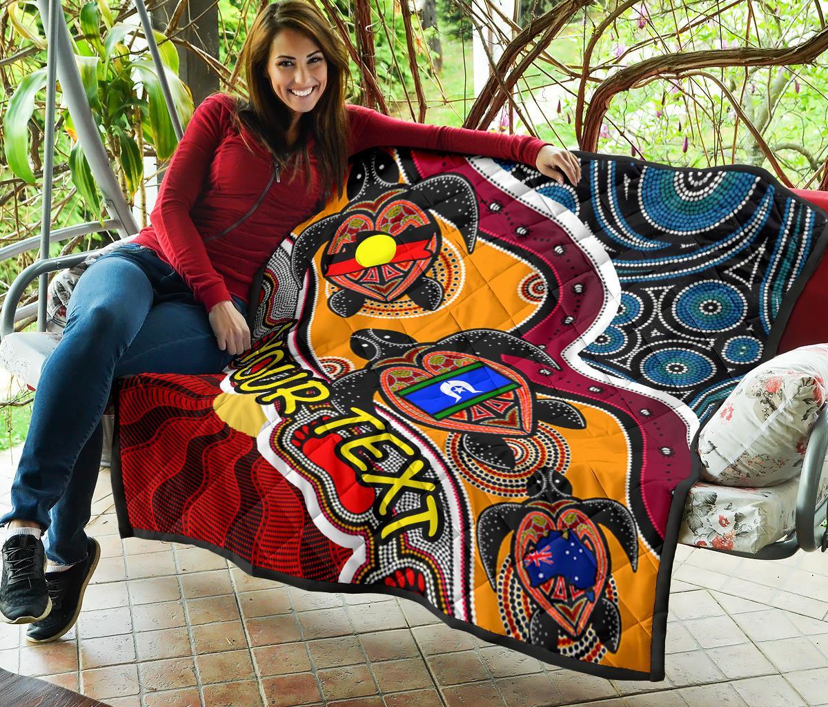 custom-1saustralia-premium-quilt-australia-aboriginal-dots-with-turtle-and-naidoc-flags