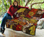 aboriginal-premium-quilt-kangaroo-and-lizard-dot-painting-art