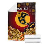 personalised-premium-blanket-aboriginal-dot-patterns-fish