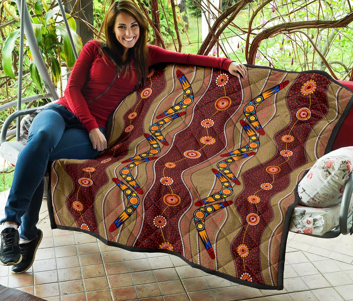 premium-quilts-aboriginal-patterns-coverlets-boomerang