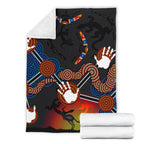 aboriginal-premium-blanket-australian-boomerang-and-snake-indigenous-art