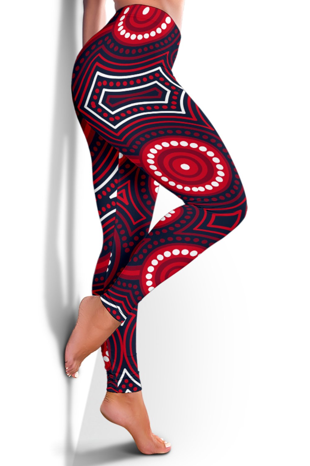 reds-rugby-australian-women-leggings-simple-indigenous-queensland